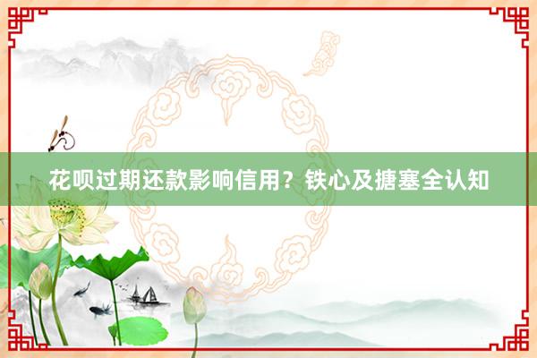 花呗过期还款影响信用？铁心及搪塞全认知