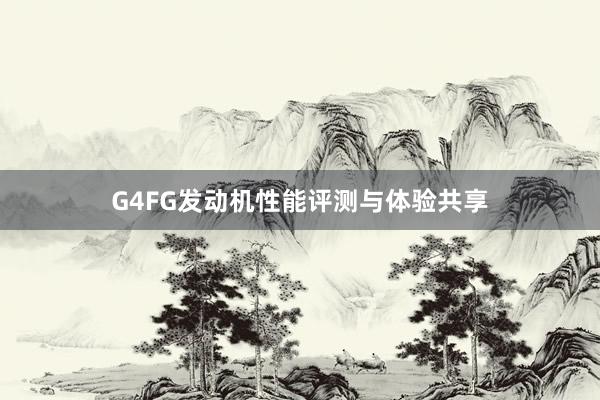 G4FG发动机性能评测与体验共享